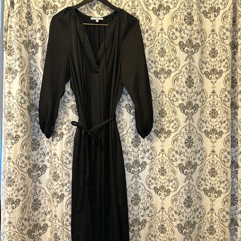Black Antonio Milani Tie Waist Dress
